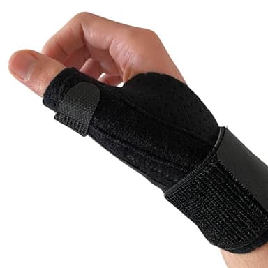 DALLAR Férula de Pulgar ajustable para Rizartrosis, tendinitis de Quervain o artritis - Muñequera de Dedo Estabilizadora e Inmovilizadora para las 2 Manos