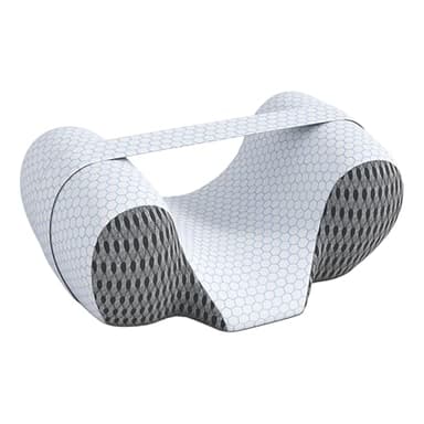 Sharplace Almohada para Dormir Boca Arriba, Mantiene La Cabeza Recta, Almohadas Ergonómicas de Espuma Viscoelástica, Almohada Ortopédica para Cuello, Transpirable, Almohada Antiarrugas, Gris Oscuro