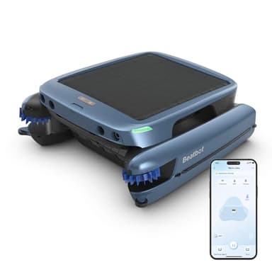 Beatbot iSkim Ultra Robot limpiafondos con energía Solar, Opciones de Doble Carga, depuración del Agua, Limpieza de Bordes y Esquinas, optimización de la trayectoria en S, Control Mediante aplicación
