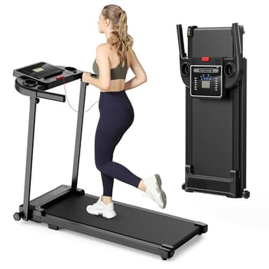 Cinta de Correr Plegable Andar - Caminadora Electrica para Casa con Pantalla LCD Treadmill for Home 3 en 1 Walking Pad Compact Portable Under Desk Running para el hogar y la Oficina 100KG
