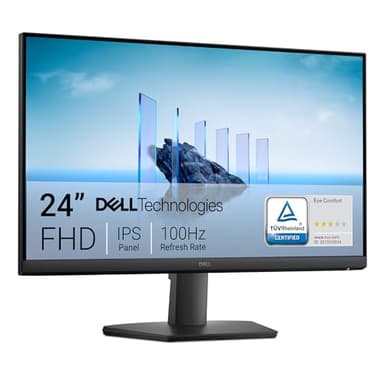 DELL 24 Monitor - SE2425HM, Full HD (1920x1080), 100Hz, IPS, 5ms, VESA (100x100mm), HDMI, VGA, 3 Años de Garantía, Negro
