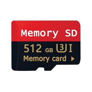 Tarjeta Extreme MicroSDXC de 512 GB + Adaptador SD Tarjeta，SD Universal Tarjeta de Memoria de Alta Capacidad de 512 GB Tarjeta TF Resistente al Agua, Tarjeta de Memoria para Smartphones,Tabletas, PC