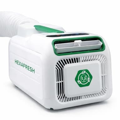HEXAFRESH HEXAPRO+ Aire Acondicionado Portátil, 4800 BTU, Refrigerante R290, Refrigerante turbo, Deshumidificador y Modo Ventilador, para habitaciones de hasta 15 m², Eficiencia Energética