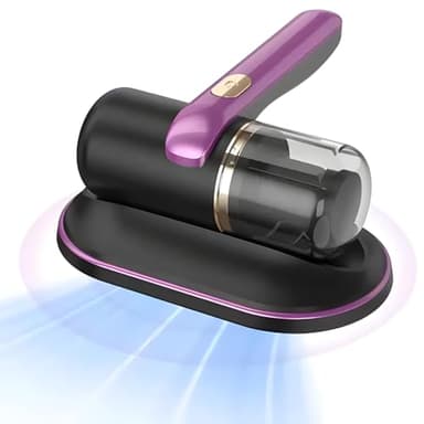 AKIZA Aspirador Antiácaro UV-C Inalámbrico – Aspirador de Colchón Portátil Recargable, Limpieza Profunda de Camas, Sofás y Telas, Elimina Ácaros, Polvo y Alérgenos