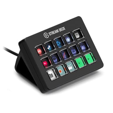 Elgato Stream Deck Scissor Keys - Controlador de Videojuego para Gamers Aficionados - Teclas Personalizables para Discord, accesos rápidos, acciones en Juego & más