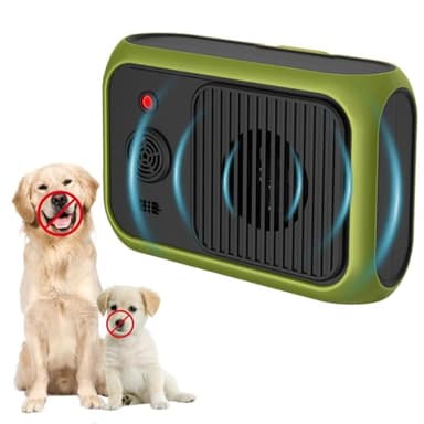COODAY Ahuyentador de Perros Potente, 2 Frecuencias Ajustables Dispositivo Antiladridos para Perros, Impermeable - Antiladridos para Perros Ultrasonidos Recargable/Interiores/Exteriores