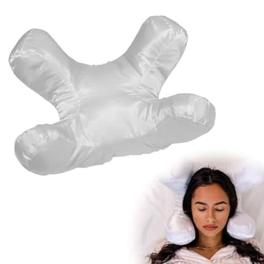Ysislybin Almohada de Cara, Almohada de Belleza Antienvejecimiento Almohada de Cama para Dormir de Lado Almohada Antiarrugas para Cuidado de Las Arrugas faciales Las Arrugas del Sueño (Algodón PP)