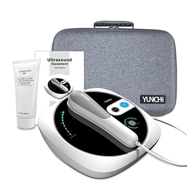 Máquina de Terapia de Ultrasonidos Fisioterapia, Dispositivo de Masaje Para Alivio Muscular y Articular, 3 Niveles Ajustables Dispositivo Masajeador de Ultrasónica Para Uso (Blanco 02)