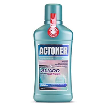 Actoner - Enjuague Bucal Aliado, Combate la Halitosis, Efecto Bactericida y Antiséptico, Colutorio para Uso Diario, 500 ml