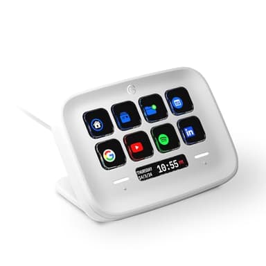 Elgato Stream Deck Neo – 8 teclas personalizables, 2 Touch Points, vuela por tus tareas y procesos - Controla Word, Excel, PowerPoint, Teams, Zoom, Spotify, etc. Configuración sencilla - Para Mac y PC