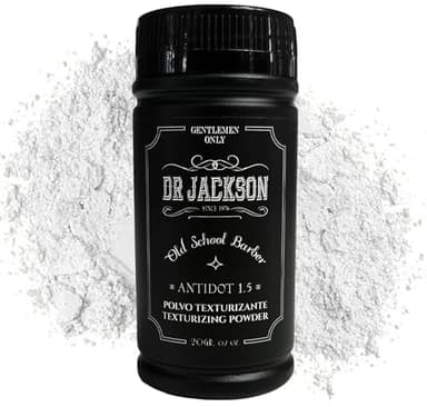 DR. JACKSON Polvos Pelo Hombre, Texturizador de Cabello sin Apelmazar. Voluminizador Cabello Instantaneo, Acabado Natural. Polvos Texturizantes Formula Vegana - Cera Pelo Hombre en Polvo.