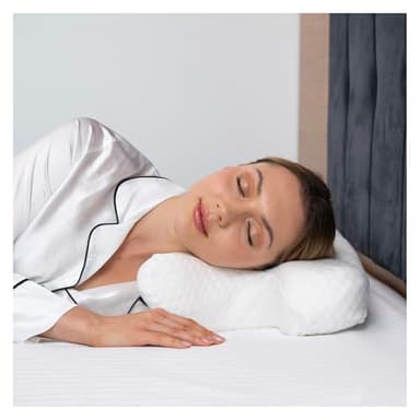 Lepeshur Almohada de belleza. Beauty Pillow. Anti Falten, Anti Wrinkle, Anti Aging, Antienvejecimiento almohada, Almohada de espuma viscoelástica. Almohada para dormir de lado. Almohada de soporte