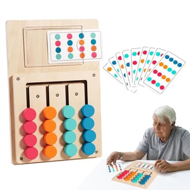 Alzheimer Juegos De Memoria Adultos, Actividades de Estimulación Cognitiva Memoria de Colores con 12 Tarjetas Personas Mayores, Cognitiva y Ejercicios de Memoria (Multicolor A)