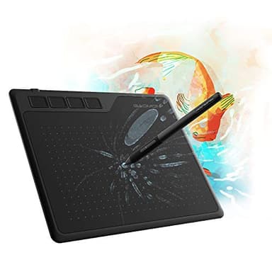 GAOMON S620 6,5 X 4 Pulgadas Tableta Gráfica, Lápiz Pasivo 8192 Niveles, 4 Teclas Express, para Arte Digital, Pintura, OSU, Compatible con Windows Y Mac