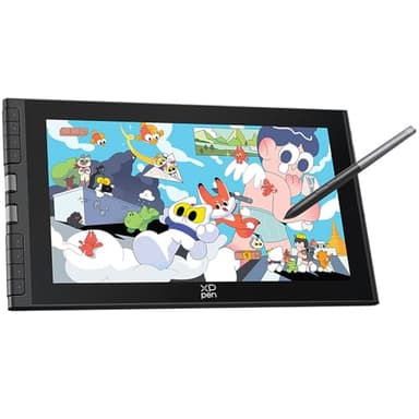 XPPen Artist 12 3rd Tableta Gráfica con Pantalla FHD, Tableta Gráfica de Dibujo Digital Profesional de 12 Pulgadas con X4 Lápiz de 16K Niveles y 2 Diales y Soprte Plegable