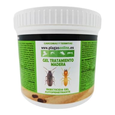 Anti Carcoma y Termitas Madera 400ml – Tratamiento Mata Carcoma Profesional | Eliminar Carcoma en Muebles | Insecticida en Gel: Autopenetrante Curativo y Preventivo