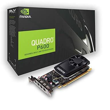 PNY Quadro P600 PCI Express 3.0 x16 LP 2 GB GDDR5 128 bit 4 x Mini DP 1.4 - Tarjeta Grafica