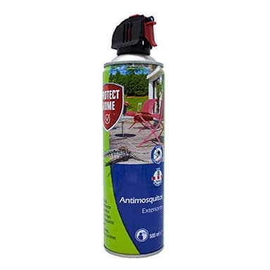Protect Home Insecticida persistente para exteriores. Eficaz contra mosquitos y mosquito tigre, ideal para balcones, terrazas y jardines.