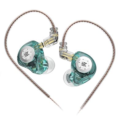 keephifi KZ EDX Pro KZ in Ear Monitor KZ Auriculares Dual DD HiFi estéreo Sonido Escenario Auriculares con Cable Cancelación de Ruido IEM para músicos Cantantes audiófilos (Azul,Sin micrófono)