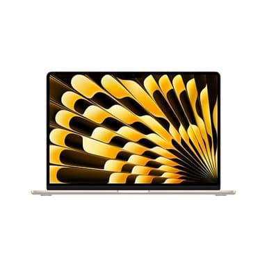 Apple MacBook Air de 15,3 Pulgadas con Chip M5: Pantalla Liquid Retina, CPU de 10 núcleos, GPU de 10 núcleos, 24 GB de Memoria unificada, 1 TB de SSD, Wi-Fi 7,Teclado español; Blanco Estrella
