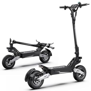 RAYI T10 Patinete Eléctrico Potente para Adultos: Batería de 48V 13.5Ah con autonomía de 45-50 km, Ruedas Todoterreno de 11 Pulgadas, Patinete eléctrico con Arranque por Llave.