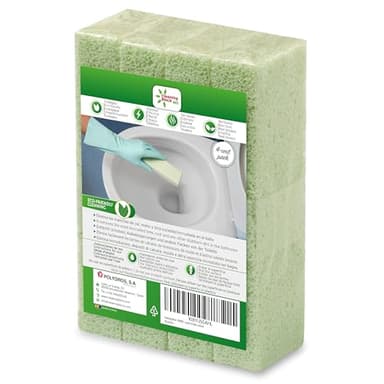 Cleaning Block WC - Pack de 4 barritas para eliminar manchas de cal, sarro y otra suciedad incrustada en inodoros, WC, lavabos, bañeras y otras superficies en el baño