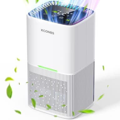 Deshumidificador 1800ML, Deshumidificadores de Humedad Eléctrico, Deshumidificador con Pantalla LED y Luces de 7 Colores, Apagado Automático, Temporizador de 24H,615 ml/día, para Baños y Dormitorio