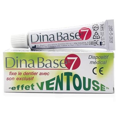 DINABASE 7 Adhesivo Termoplástico para Dentaduras Postizas: Vuelva a adherir su dentadura hasta por 7 días - No es un pegamento adhesivo, actúa como rebase