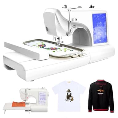 Máquina De Coser Y Bordar Computarizada Para El Hogar, 132 Puntadas, 398 Diseños Integrados, Transferencia USB, Cambio De 11 Idiomas, Máquina De Bordar Con Pantalla Digital De 7 Pulgadas