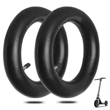 Amitor Camara Patinete 8 1/2 x2 para Xiaomi M365 Pro 2 1S Scooter Eléctrico, 8,5 Pulgadas Cámaras de Aire Reforzadas con Plateado Válvula, 50/75-6.1 Neumáticos Interiores de Repuesto