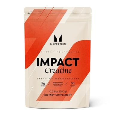 Myprotein Creatina Monohidrato en Polvo | 3g por Ración | Mejora el Rendimiento y la Potencia en Ejercicio de Alta Intensidad | Sin Sabor, Fácil de Mezclar | Bolsa Resellable de 250g