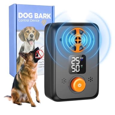 veorkide Antiladridos para Perros Ultrasonidos - Dispositivo Repelente con 5 Frecuencias 3 Modos y Auto Detención Ahuyentador de Perros- Efectivo para Interior y Exterior