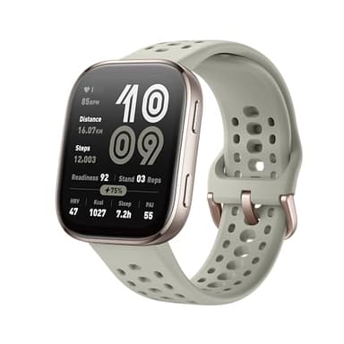 Amazfit Bip 6 Reloj inteligente 46 mm, batería de 14 días, pantalla AMOLED 1,97", GPS, mapas, IA, llamadas y mensajes de texto por Bluetooth, rastreador sueño,140+ modos de entrenamiento,5 ATM, Piedra