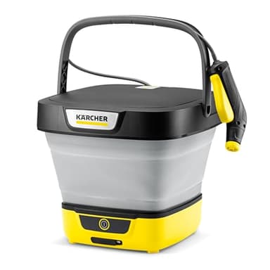 Kärcher hidrolimpiadora móvil OC 3 Foldable, Limpieza para Bicicleta, Camping y jardín, Baja presión, batería de Ion de Litio, depósito de Agua Plegable: 8 l, Boquilla de Chorro Plano/Chorro puntual