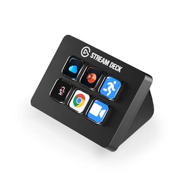 Elgato Stream Deck Mini – Controla Zoom, Teams, PowerPoint, MS Office etc., aumenta tu productividad con integración perfecta con las apps más usadas, crea atajos fácilmente, compatible con Mac y PC