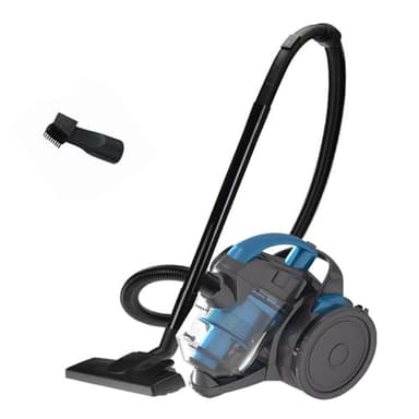 XOQUAI - Aspirador de trineo sin bolsa, 2000 W, aspiradora sin bolsa con cable, capacidad de 1,8 litros, filtración HEPA, radio de acción de 5 m, para alfombras, suelos duros, pelo de animales y polvo
