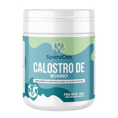SperuCen - Calostro Bovino Natural en Polvo puro para humanos - 100% De Vaca de Pasto Fabricado en Europa para 30-50 días - Bovine colostrum - Rico en aminoácidos, Inmunoglobulinas y Lactoferrina