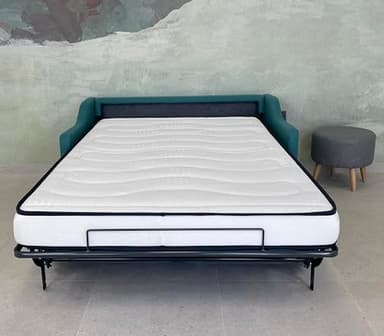 T-ORMU Colchón para Sofa Cama 140x190 Viscolastica Pluma - Altura 14 CM - Colchón Plegable para Sofá de Sistema Italiano - Colchones Sofá Cama – Sofa NO Incluido