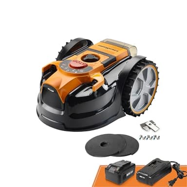 Lawnmaster OcuMow®16 Cortacésped robótico inalámbrico para céspedes autopropulsados ​​de hasta 200 m², Sistema antiobstáculos, Cable sin límite VBRM16 Plus