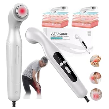 Dispositivo De Fisioterapia Por Ultrasonido (áRea De RadiacióN Efectiva: 4 Cm²), 3 Engranajes Ajustables, MáQuina Masajeadora Muscular Para Aliviar El Dolor Corporal En El Brazo Y La Cintura