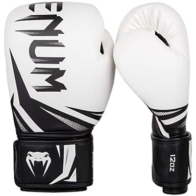 Venum Challenger 3.0 Guantes de Boxeo, Unisex Adulto, Blanco/Negro, 16 Oz