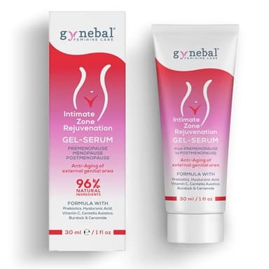 30 ml Gel intimo de rejuvenecimiento vulvar - Super hidratante Antiedad Reafirmante Zona Vaginal Externa - Cambios estéticos por Menopausia, Sequedad, Depilación, Post Parto