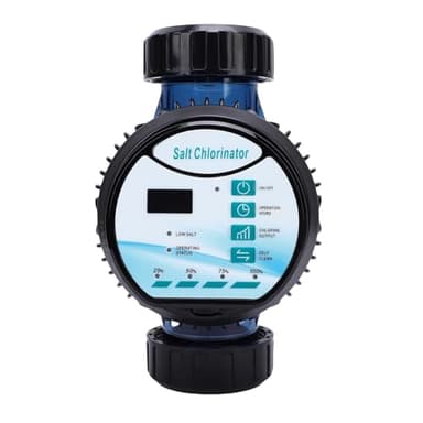 Phefop Clorador Salino Generador de Placa Ti, Control WiFi 60W, Salida Ajustable 10g/h, Adecuado para Piscinas, SPA