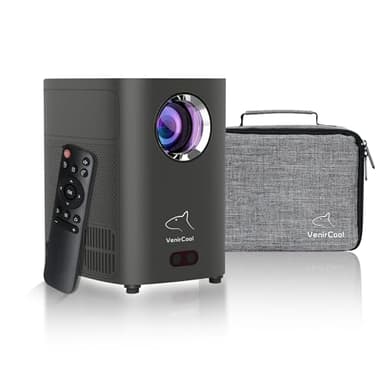 VenirCool Proyector Q3 Ultra 750 ANSI/10000 ISO LUMEN Android 11 1080P 4K compatible con pantalla FHD, mini proyector inteligente WiFi y Bluetooth para cine en casa y películas al aire libre con