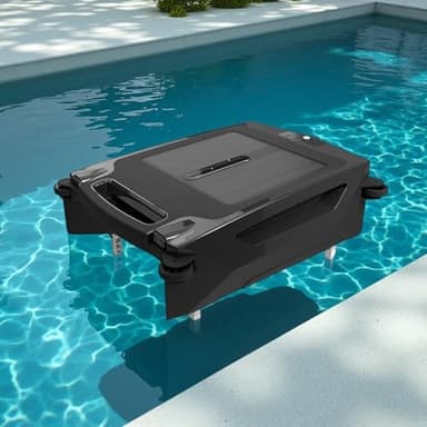 Dfdieratve Skimmer Solar para Piscinas, Limpieza 24/7, Dos Modos de Carga, Inteligente para Evitar ObstáCulos, Ideal para Todo Tipo de Piscinas