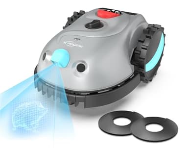 YARDCARE V100 Robot Cortacésped, sin límite de Cable, Navegación Visual, Cortacésped a Batería, Batería de Litio 4.0ah, Cortacésped inalámbrico, silencioso y Automático