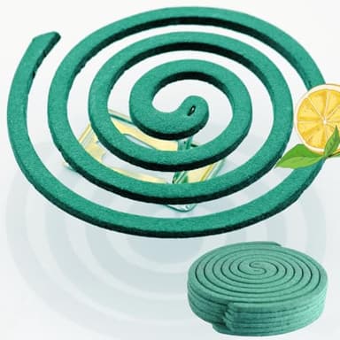 Espirales Antimosquitos con Citronela y Limón, 20 Espirales Citronela Protección Exterior 6-8 Horas por Espiral, Protección Natural, Aroma Agradable
