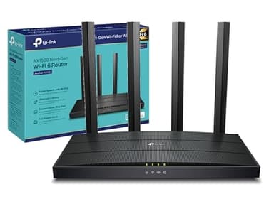 TP-Link Archer AX18 - AX1500 Router Wi-Fi 6, Doble Banda (5GHz 1201Mbps/2.4GHz 300Mbps), 4 Puertos Gigabit, MU-MIMO, WPA3, Cobertura Impulsada, Competible con Wi-Fi 5/4, Fácil Configuración