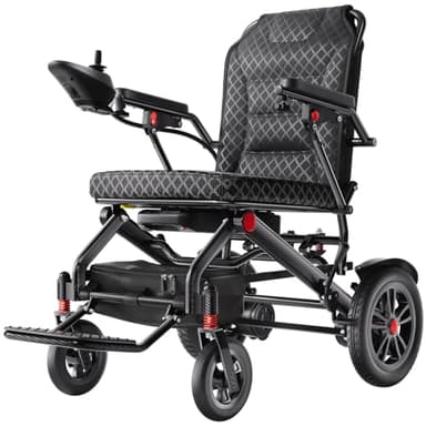 HomyKing Silla de Ruedas Eléctrica Plegable, Silla Electrica para Mayores con 500W 25 km，Motorizadas Portátiles para, Patinete Eléctrico para Adultos con Asiento, Mobility Scooter Batería de 15 Ah