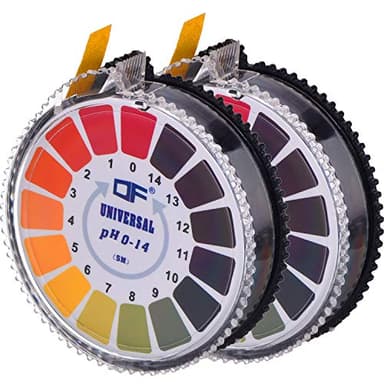 Rollo de tiras de prueba de pH universal - Valor de pH - Rango completo 0-14 - 2 rodillos - 16,4 ft/rollo